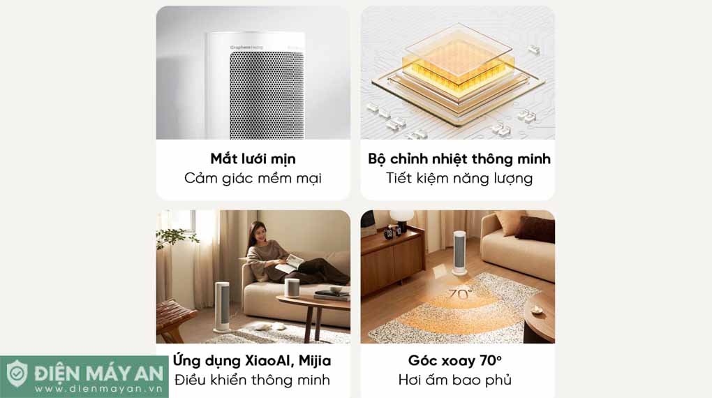 Máy sưởi đứng graphene Mijia LSNFJ04ZM